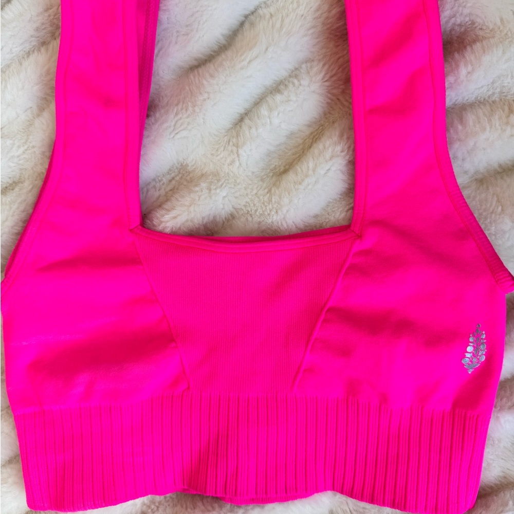 Vibrant Pink Sports Bra - Picture 4 of 9